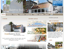 Tablet Screenshot of hotel-baletnaskola.com